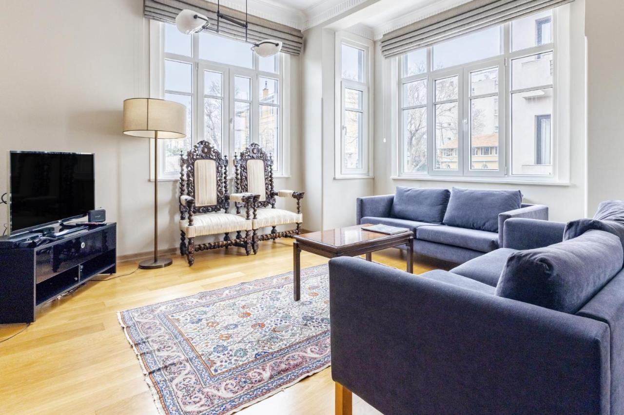Flat With Balcony And Bosphorus View In Beyoglu Lejlighed Istanbul Eksteriør billede